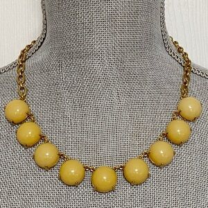 J CREW Peachy Cream Bubble Statement Necklace